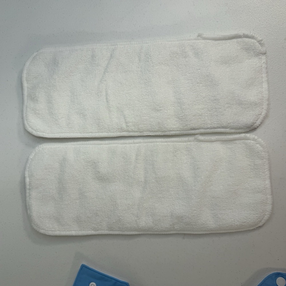 AlvaBaby Cloth Diaper With 2 Inserts Reusable Liner OS OSMF Blue NEW - Picture 8 of 10
